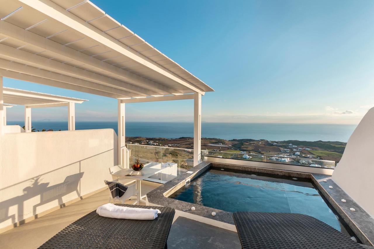 La Estrella 4 Suites With Sea View & 4 Prive Hot Tub Vourvoúlos Eksteriør bilde