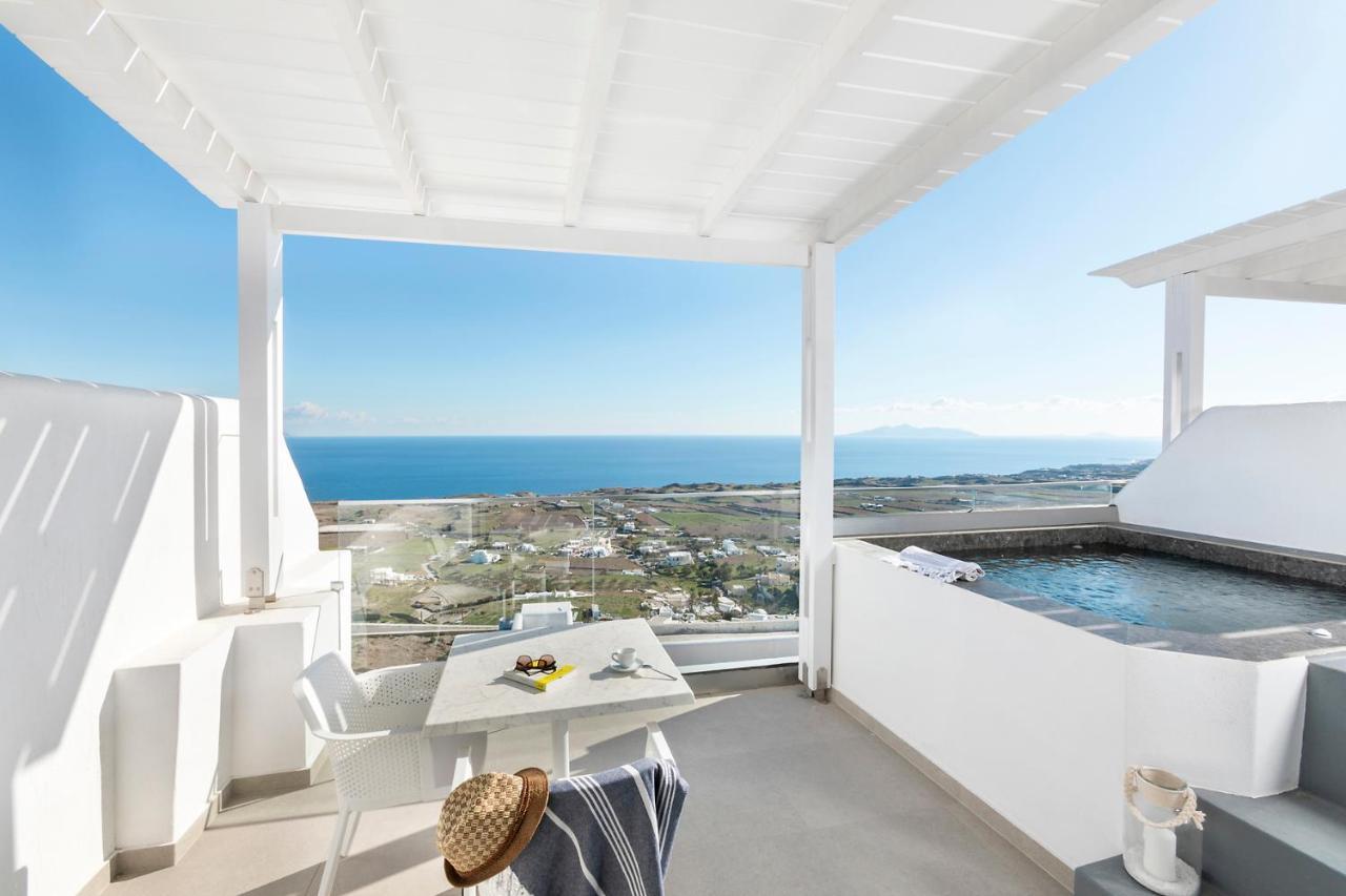 La Estrella 4 Suites With Sea View & 4 Prive Hot Tub Vourvoúlos Eksteriør bilde